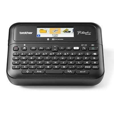 Rotulador Brother eletrônico portátil PT-D610BT Preto Bluetooth - Impressorajato